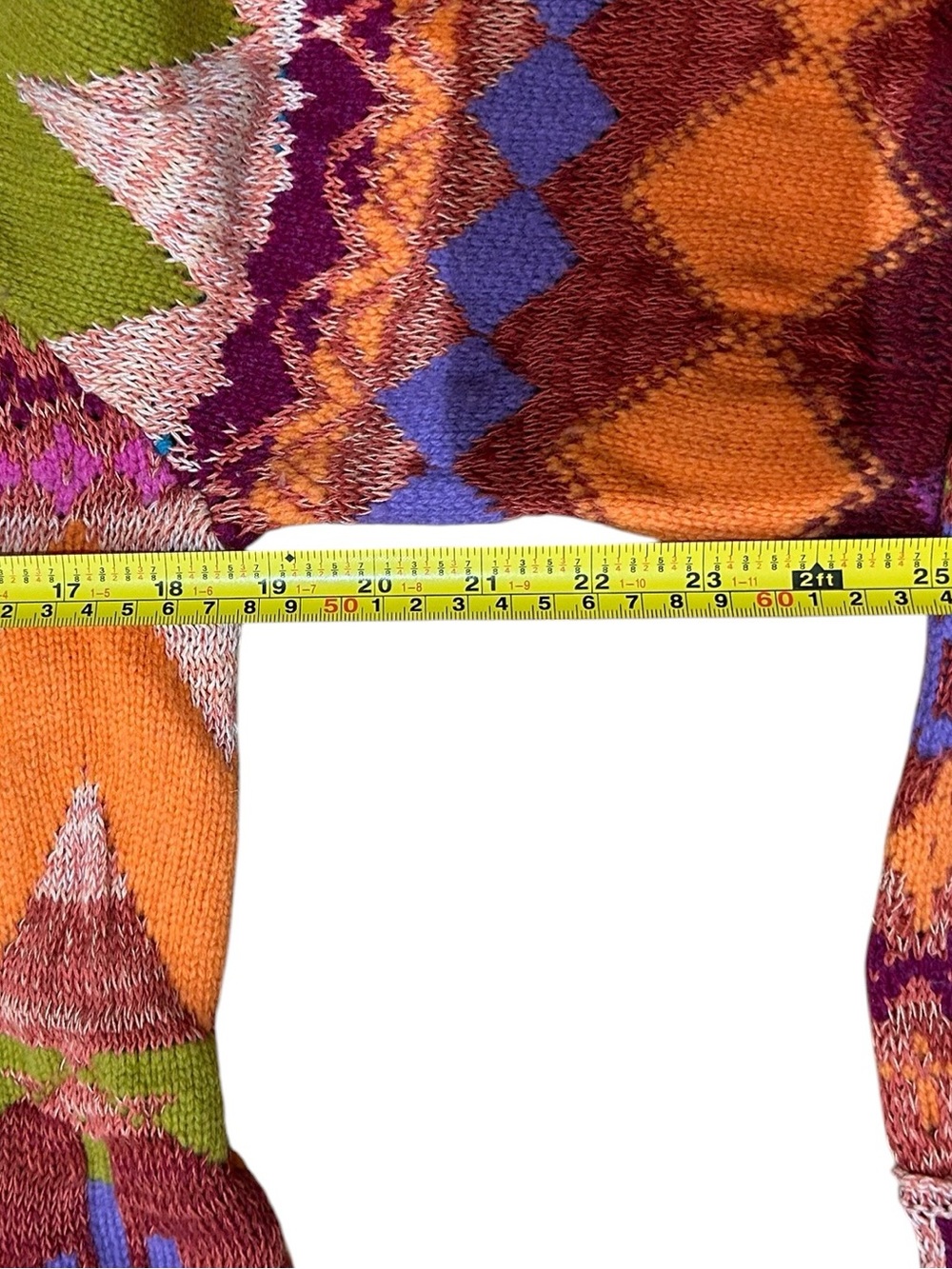 Free People Sz S Sweater Lydia Monochrome Pullover Patterned Patchwork Wool Boho - Picture 5 of 8